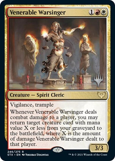 Venerable Warsinger (Promo Pack) [Strixhaven: School of Mages Promos] | Mega City Incorporated