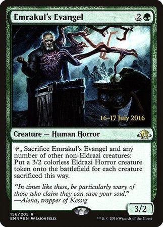 Emrakul's Evangel [Eldritch Moon Promos] | Mega City Incorporated