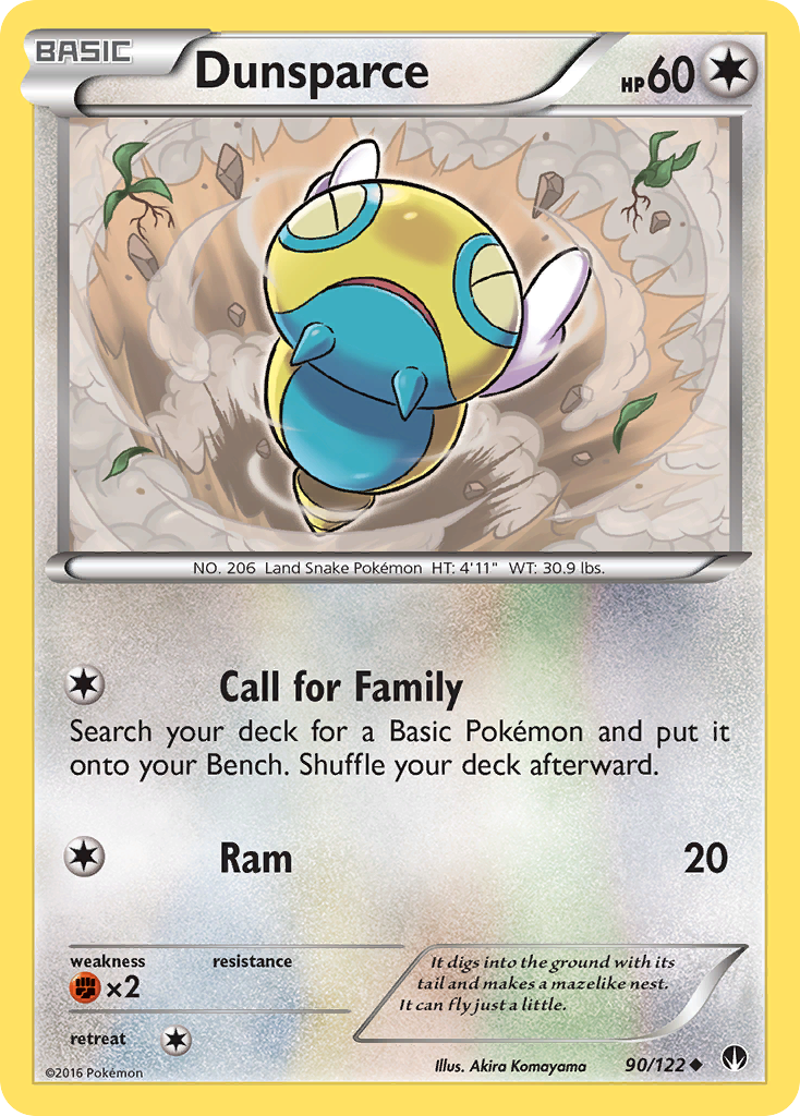 Dunsparce (90/122) [XY: BREAKpoint] | Mega City Incorporated