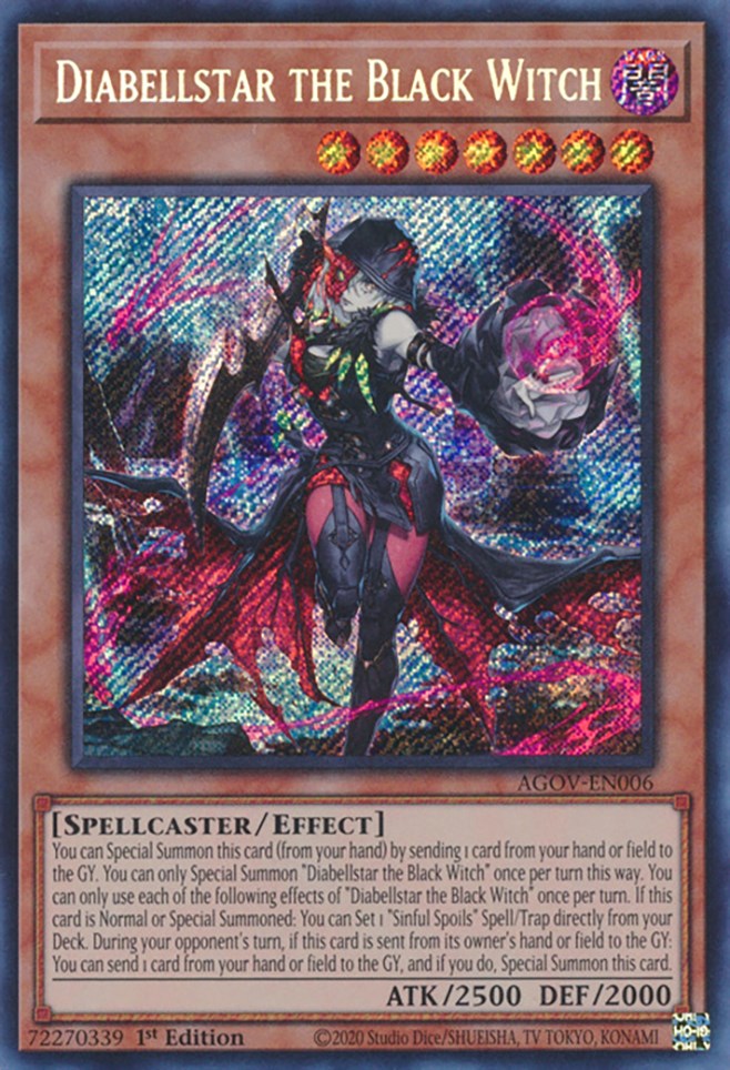 Diabellstar the Black Witch [AGOV-EN006] Secret Rare | Mega City Incorporated