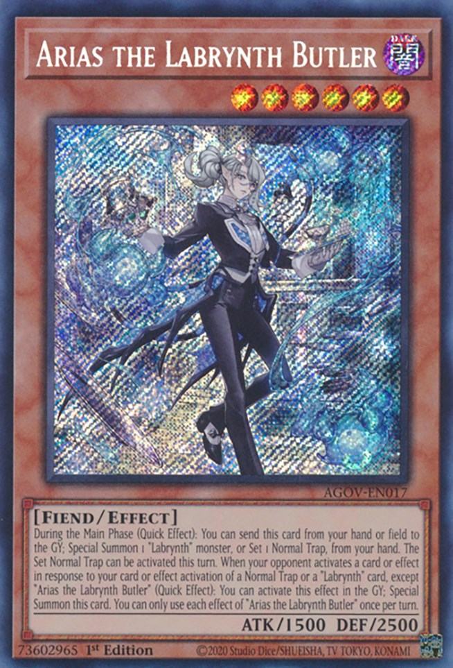 Arias the Labrynth Butler [AGOV-EN017] Secret Rare | Mega City Incorporated