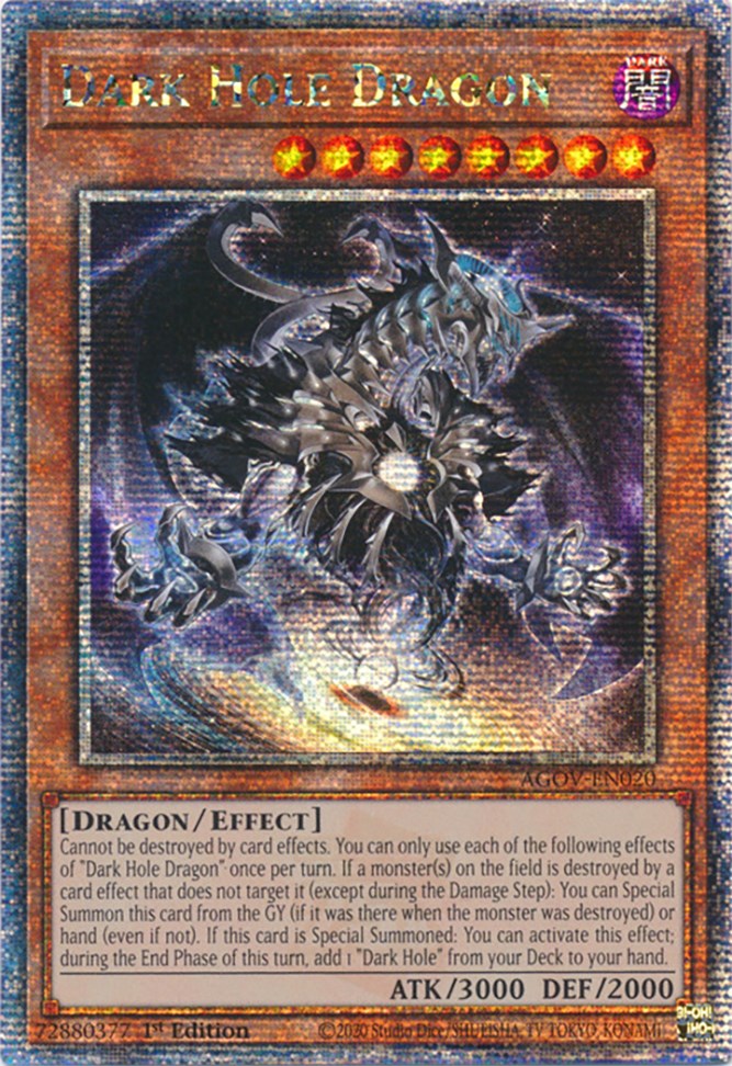 Dark Hole Dragon (Quarter Century Secret Rare) [AGOV-EN020] Quarter Century Secret Rare | Mega City Incorporated