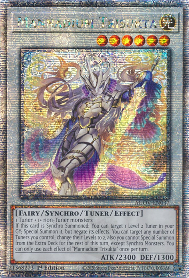 Mannadium Trisukta (Quarter Century Secret Rare) [AGOV-EN037] Quarter Century Secret Rare | Mega City Incorporated