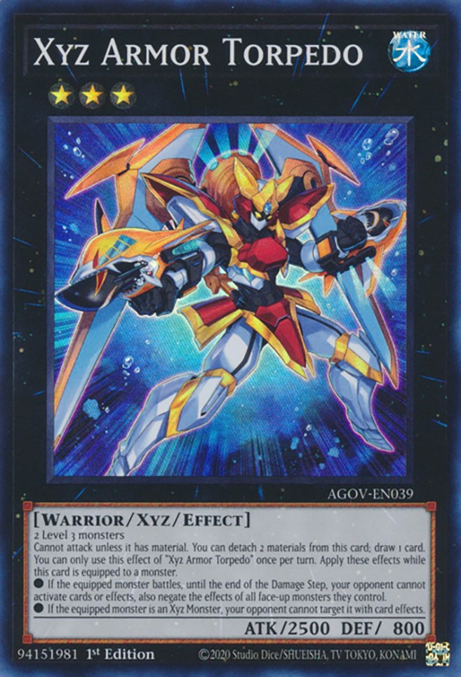 Xyz Armor Torpedo [AGOV-EN039] Super Rare | Mega City Incorporated