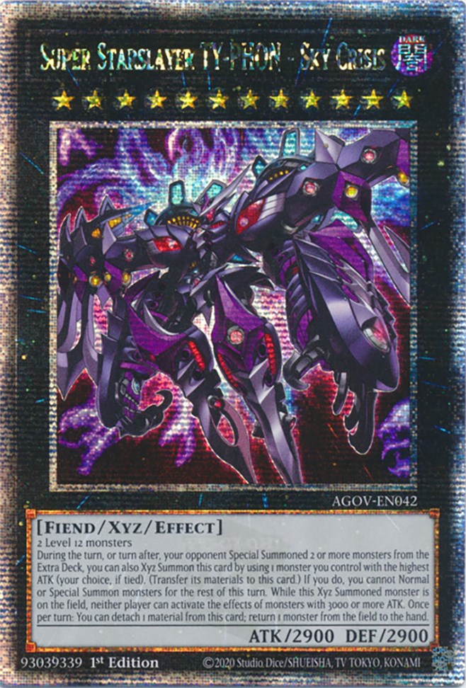 Super Starslayer TY-PHON - Sky Crisis (Quarter Century Secret Rare) [AGOV-EN042] Quarter Century Secret Rare | Mega City Incorporated