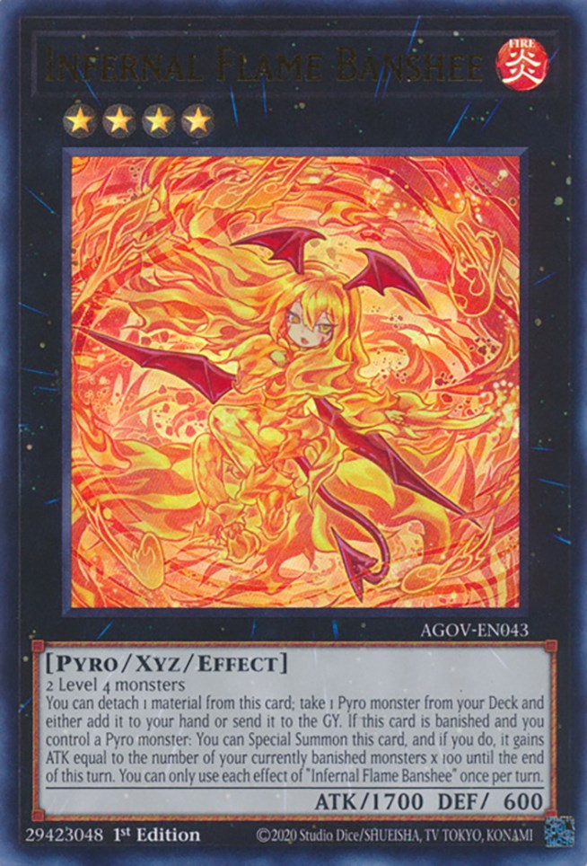 Infernal Flame Banshee [AGOV-EN043] Ultra Rare | Mega City Incorporated