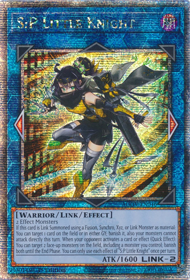 S:P Little Knight (Quarter Century Secret Rare) [AGOV-EN046] Quarter Century Secret Rare | Mega City Incorporated