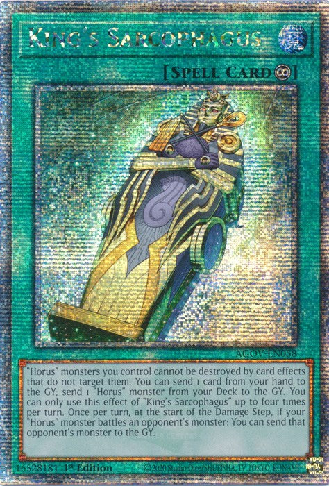 King's Sarcophagus (Quarter Century Secret Rare) [AGOV-EN058] Quarter Century Secret Rare | Mega City Incorporated