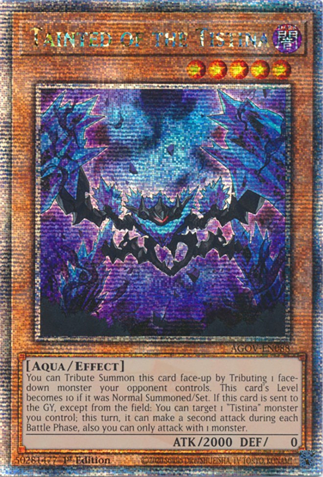 Tainted of the Tistina (Quarter Century Secret Rare) [AGOV-EN088] Quarter Century Secret Rare | Mega City Incorporated