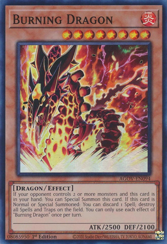 Burning Dragon [AGOV-EN094] Super Rare | Mega City Incorporated