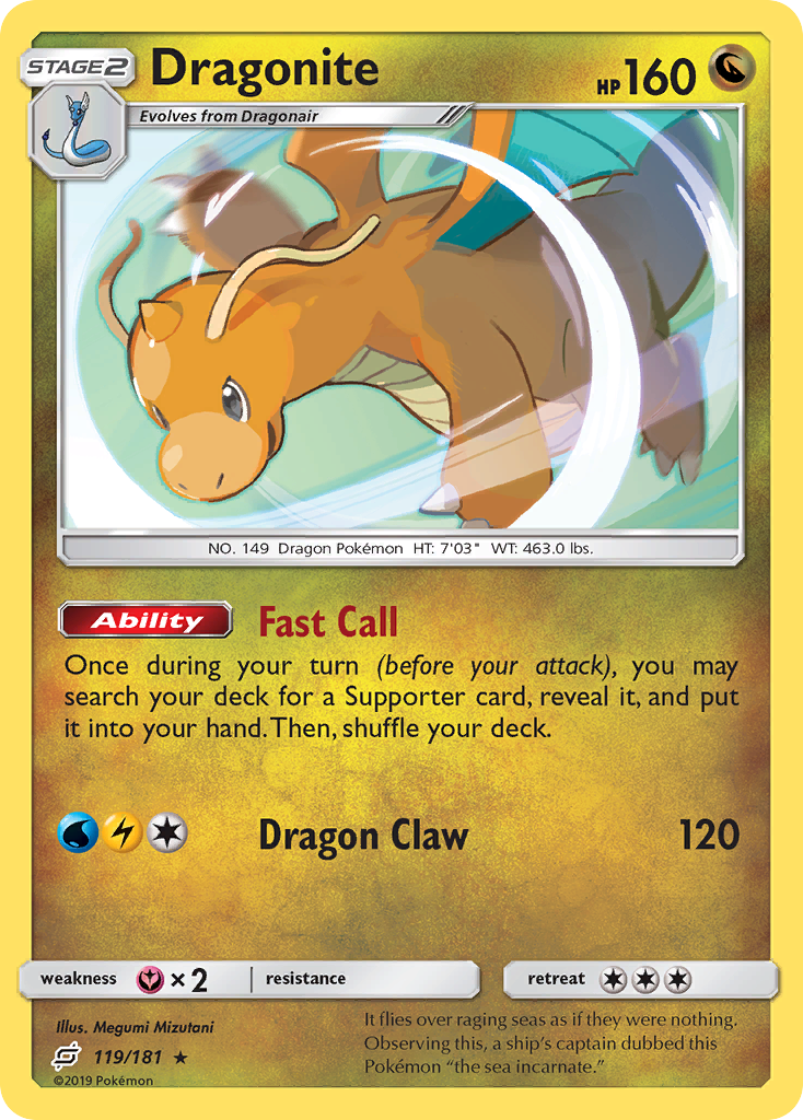 Dragonite (119/181) [Sun & Moon: Team Up] | Mega City Incorporated