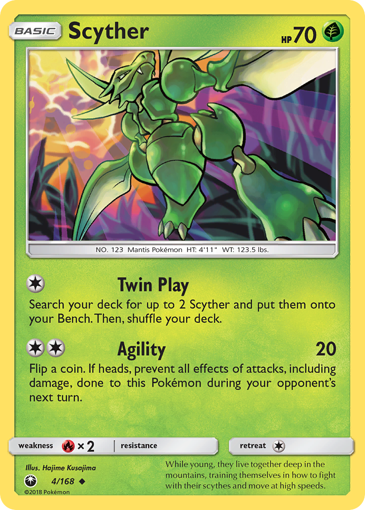 Scyther (4/168) [Sun & Moon: Celestial Storm] | Mega City Incorporated