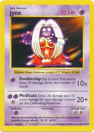 Jynx (31/102) [Base Set Shadowless Unlimited] | Mega City Incorporated