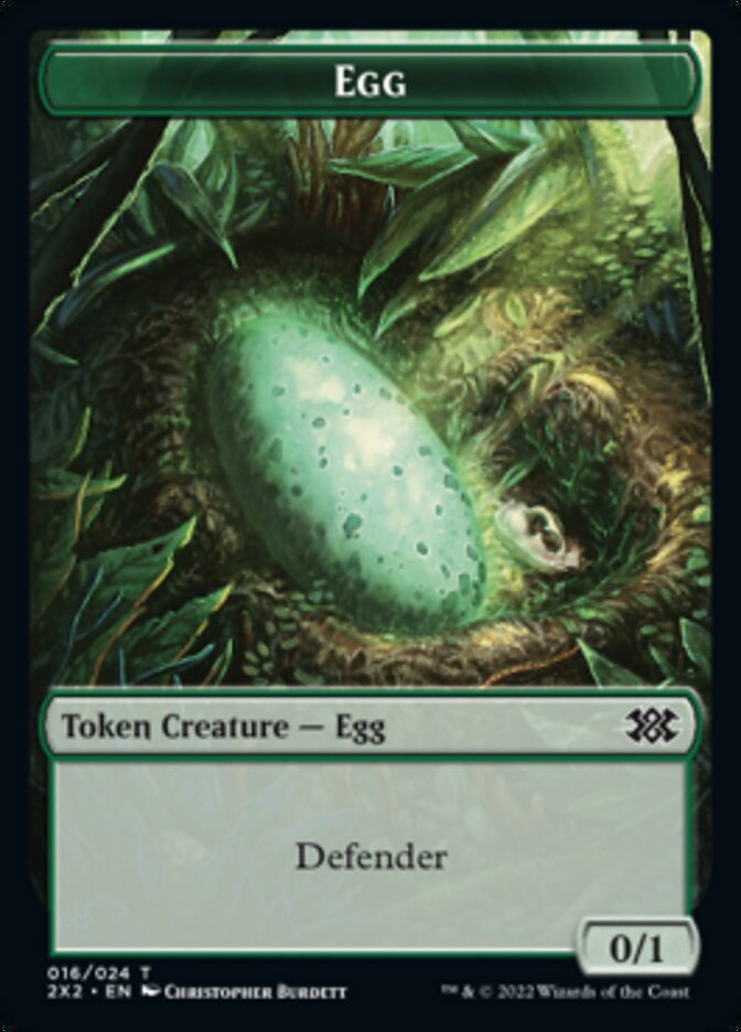 Egg // Soldier Double-sided Token [Double Masters 2022 Tokens] | Mega City Incorporated