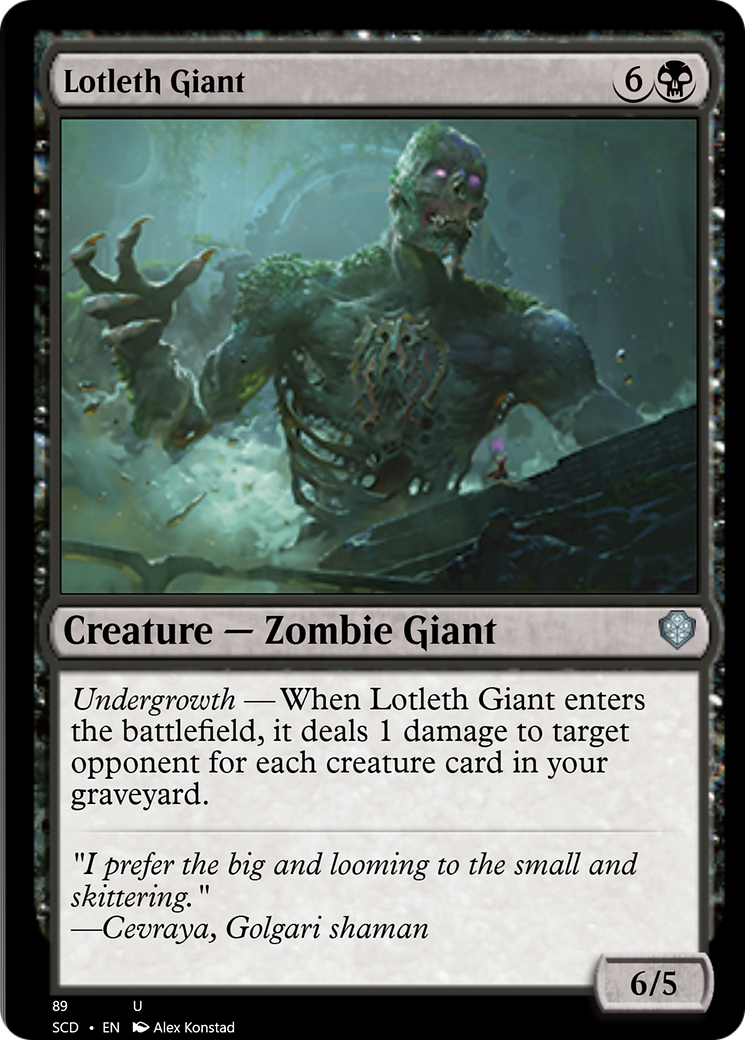 Lotleth Giant [Starter Commander Decks] | Mega City Incorporated