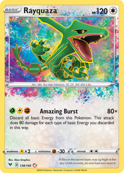 Rayquaza (138/185) [Sword & Shield: Vivid Voltage] | Mega City Incorporated