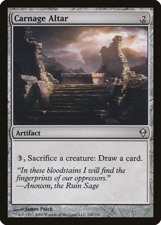 Carnage Altar [Zendikar] | Mega City Incorporated