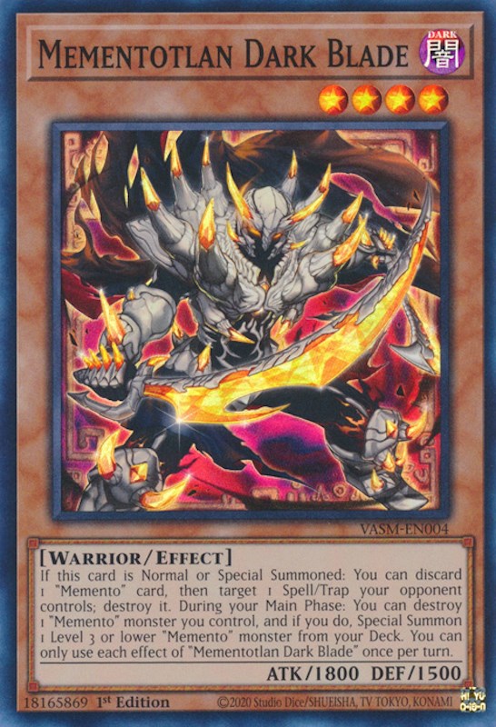 Mementotlan Dark Blade [VASM-EN004] Super Rare | Mega City Incorporated