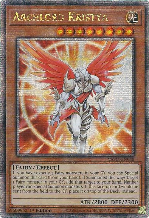 Archlord Kristya (Quarter Century Secret Rare) [VASM-EN048] Quarter Century Secret Rare | Mega City Incorporated