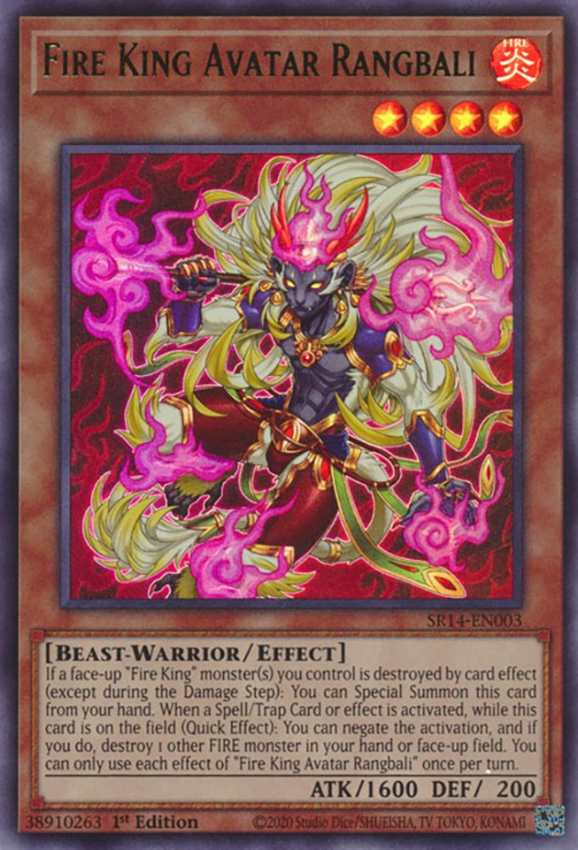 Fire King Avatar Rangbali [SR14-EN003] Ultra Rare | Mega City Incorporated