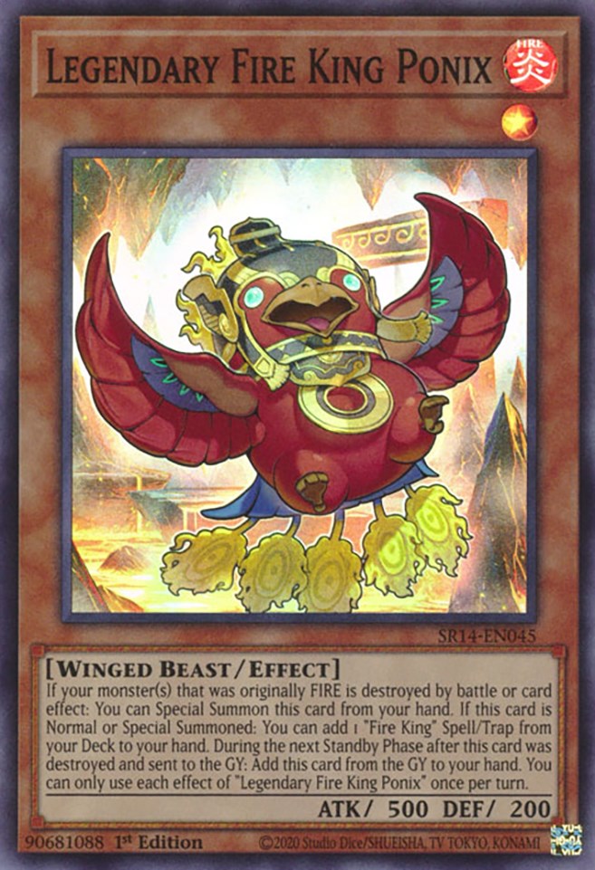 Legendary Fire King Ponix [SR14-EN045] Super Rare | Mega City Incorporated