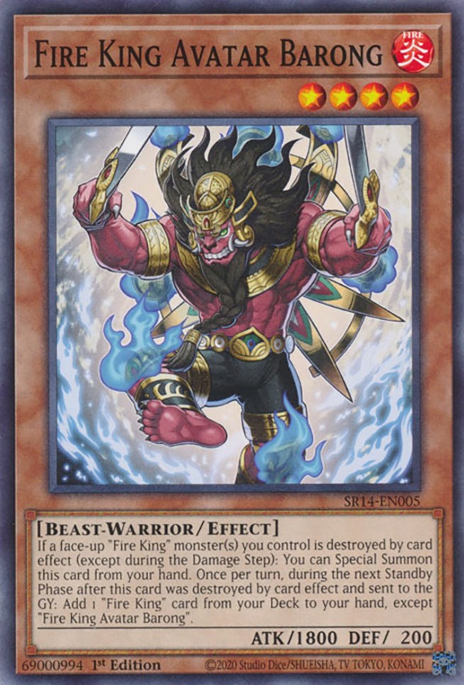 Fire King Avatar Barong [SR14-EN005] Common | Mega City Incorporated