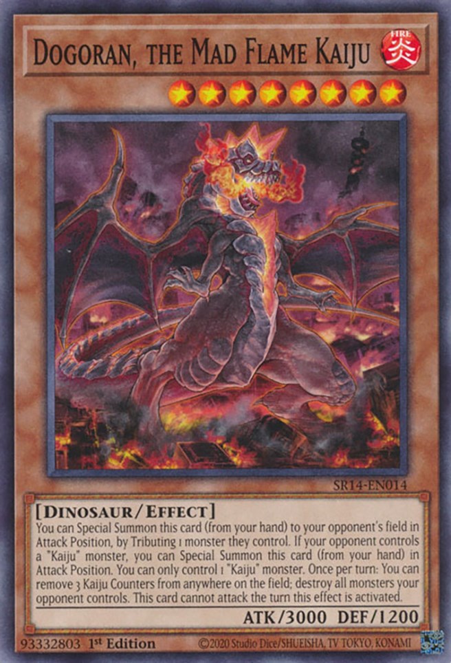 Dogoran, the Mad Flame Kaiju [SR14-EN014] Common | Mega City Incorporated