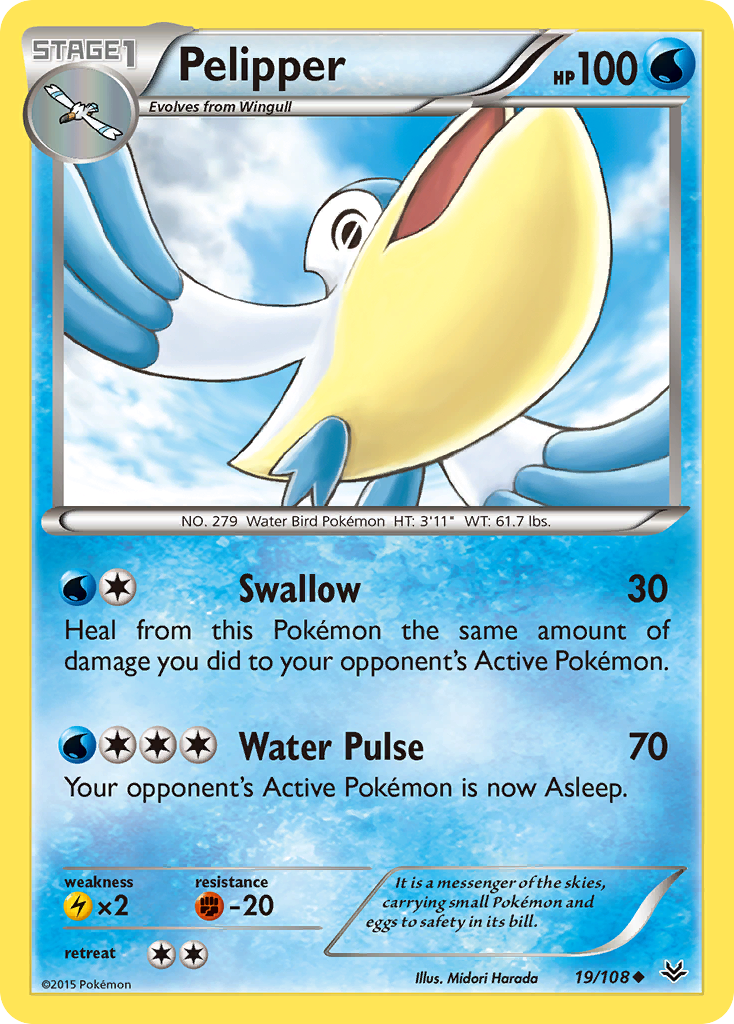 Pelipper (19/108) [XY: Roaring Skies] | Mega City Incorporated