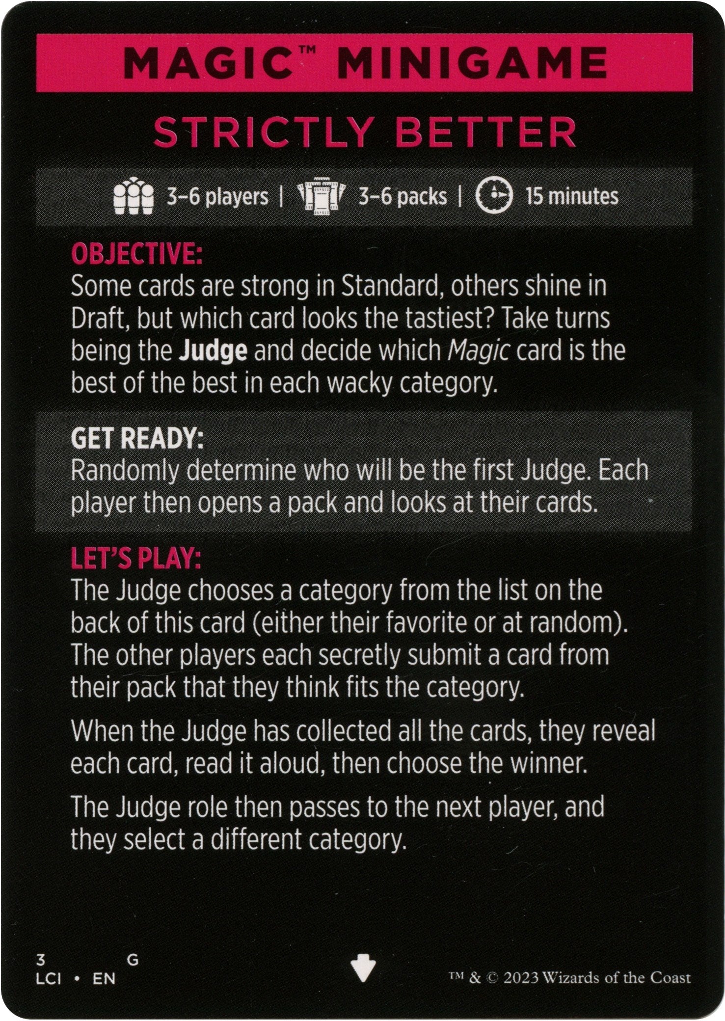 Strictly Better (Magic Minigame) [The Lost Caverns of Ixalan Minigame] | Mega City Incorporated