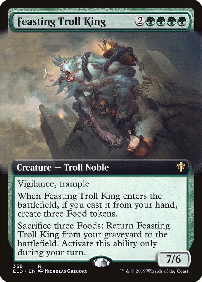 Feasting Troll King (Extended Art) [Throne of Eldraine] | Mega City Incorporated