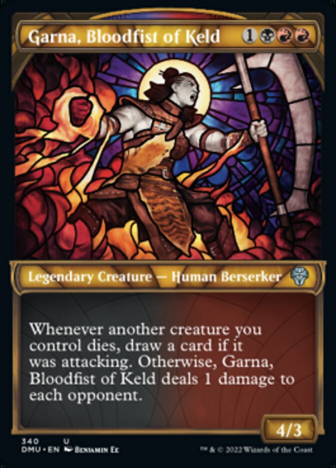 Garna, Bloodfist of Keld (Showcase Textured) [Dominaria United] | Mega City Incorporated