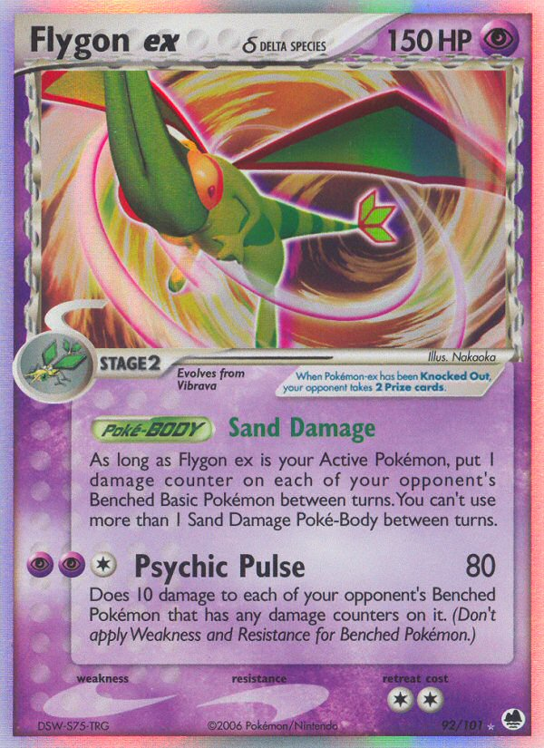 Flygon ex (92/101) (Delta Species) [EX: Dragon Frontiers] | Mega City Incorporated