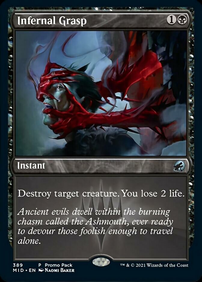 Infernal Grasp (Promo Pack) [Innistrad: Midnight Hunt Promos] | Mega City Incorporated