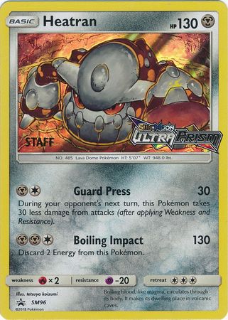Heatran (SM96) (Staff Prerelease Promo) [Sun & Moon: Black Star Promos] | Mega City Incorporated