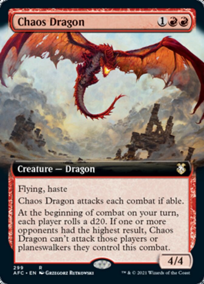 Chaos Dragon (Extended) [Dungeons & Dragons: Adventures in the Forgotten Realms Commander] | Mega City Incorporated