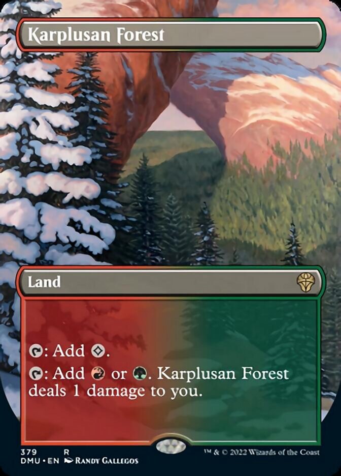 Karplusan Forest (Borderless Alternate Art) [Dominaria United] | Mega City Incorporated