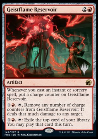 Geistflame Reservoir (Promo Pack) [Innistrad: Midnight Hunt Promos] | Mega City Incorporated