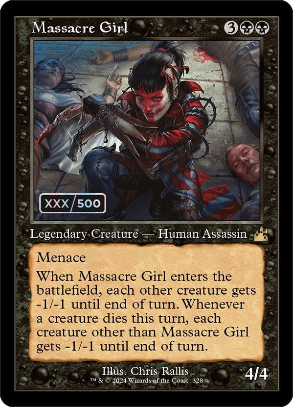 Massacre Girl (Retro) (Serialized) [Ravnica Remastered] | Mega City Incorporated