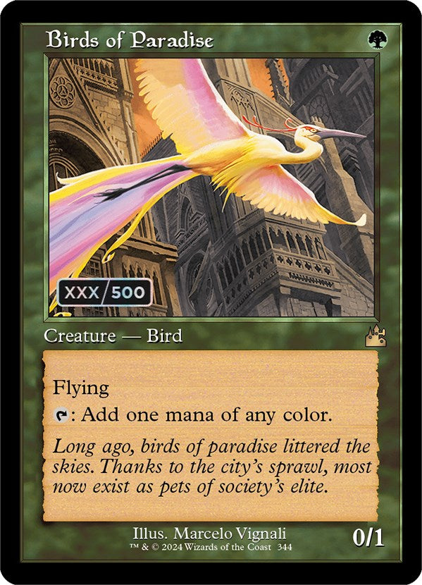 Birds of Paradise (Retro) (Serialized) [Ravnica Remastered] | Mega City Incorporated