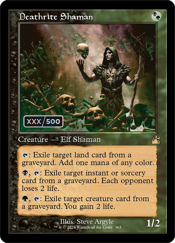 Deathrite Shaman (Retro) (Serialized) [Ravnica Remastered] | Mega City Incorporated