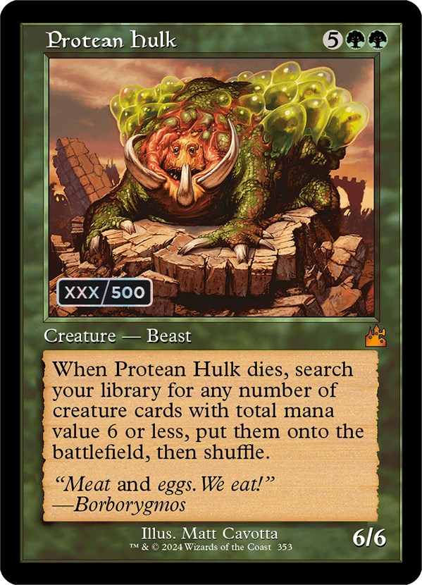 Protean Hulk (Retro) (Serialized) [Ravnica Remastered] | Mega City Incorporated