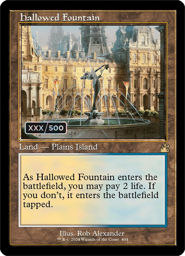 Hallowed Fountain (Retro) (Serialized) [Ravnica Remastered] | Mega City Incorporated