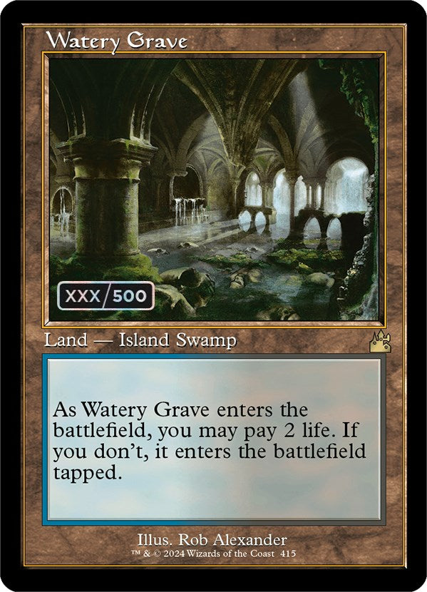 Watery Grave (Retro) (Serialized) [Ravnica Remastered] | Mega City Incorporated