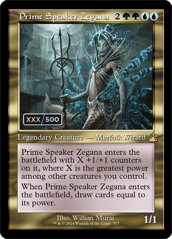 Prime Speaker Zegana (Retro) (Serialized) [Ravnica Remastered] | Mega City Incorporated