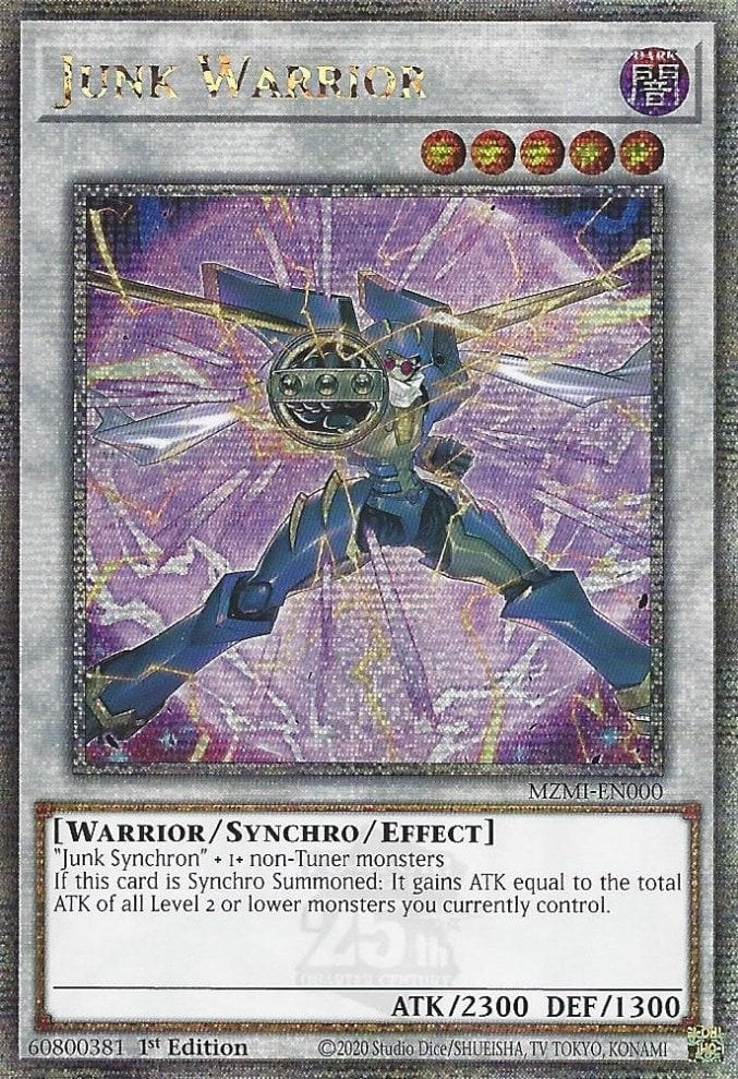 Junk Warrior (Quarter Century Secret Rare) [MZMI-EN000] Quarter Century Secret Rare | Mega City Incorporated