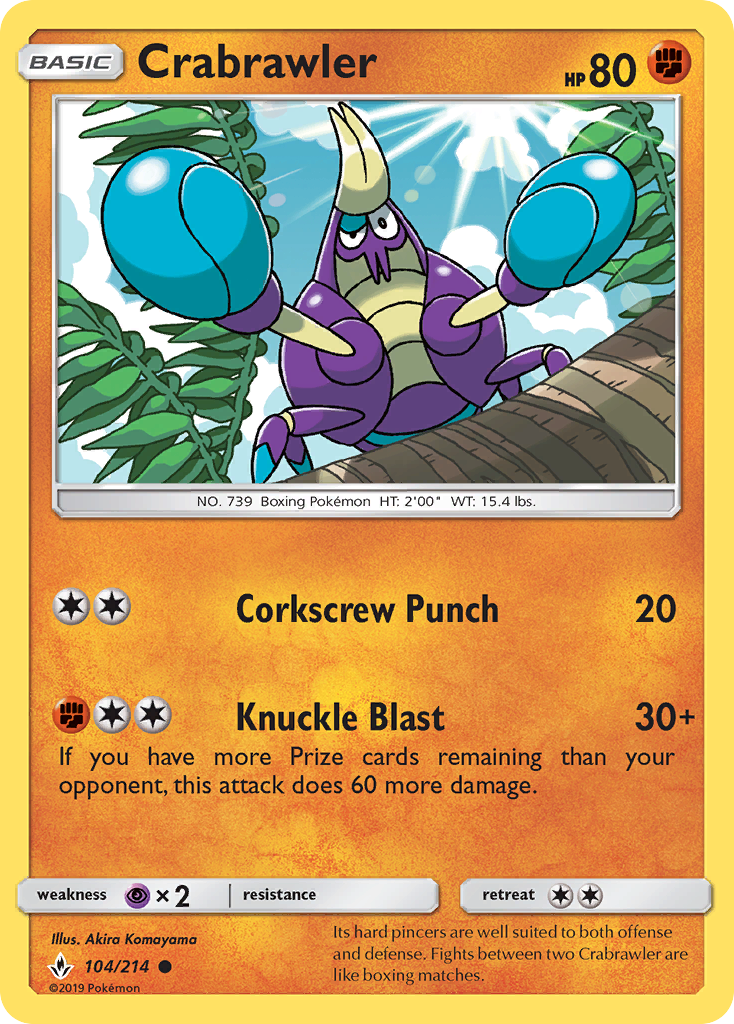 Crabrawler (104/214) [Sun & Moon: Unbroken Bonds] | Mega City Incorporated