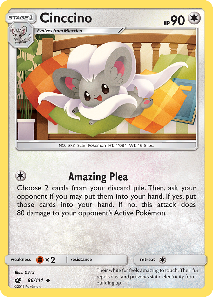 Cinccino (86/111) [Sun & Moon: Crimson Invasion] | Mega City Incorporated