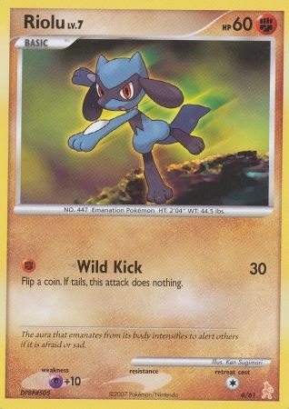 Riolu (6/61) [Diamond & Pearl: Trainer Kit - Lucario] | Mega City Incorporated