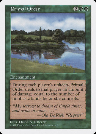 Primal Order [Fifth Edition] | Mega City Incorporated