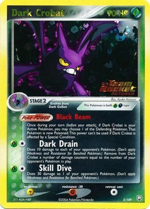 Dark Crobat (3/109) (Stamped) [EX: Team Rocket Returns] | Mega City Incorporated